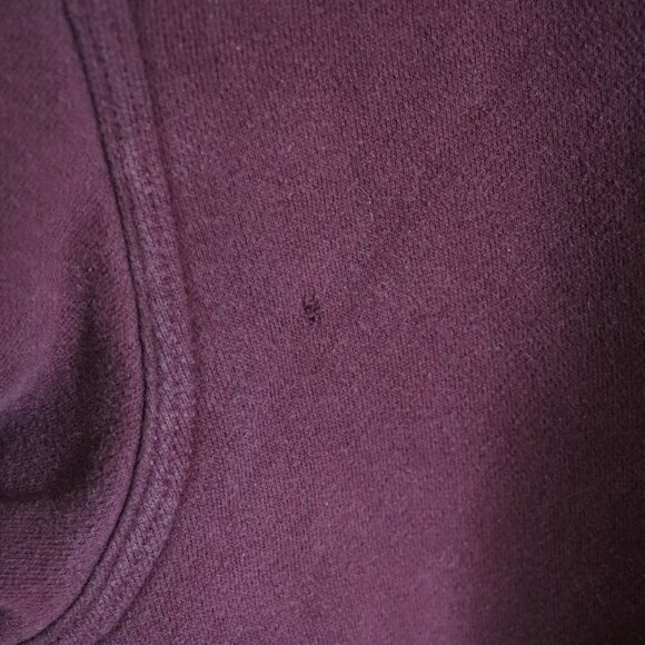 Eddie‎ Bauer Men's Sz XXL Red Full Zip Hooded Long Sleeve Sherpa Pocket Sweater - Picture 12 of 15